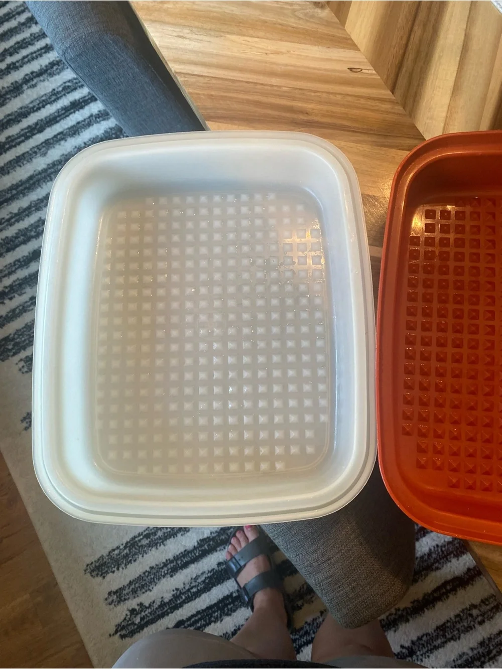 Vintage Tupperware Wet Marinade Container With Lid 10